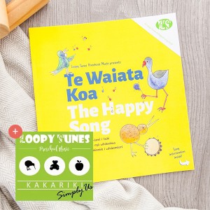 Te Waiata Koa | The Happy Song book and "Kakariki: Simply Us" CD