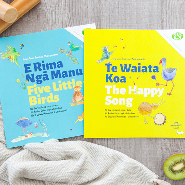 E Rima Ngā Manu | Five Little Birds and Te Waiata Koa | The Happy Song books