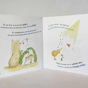 Interior spread of Te Waiata Koa | The Happy Song Book